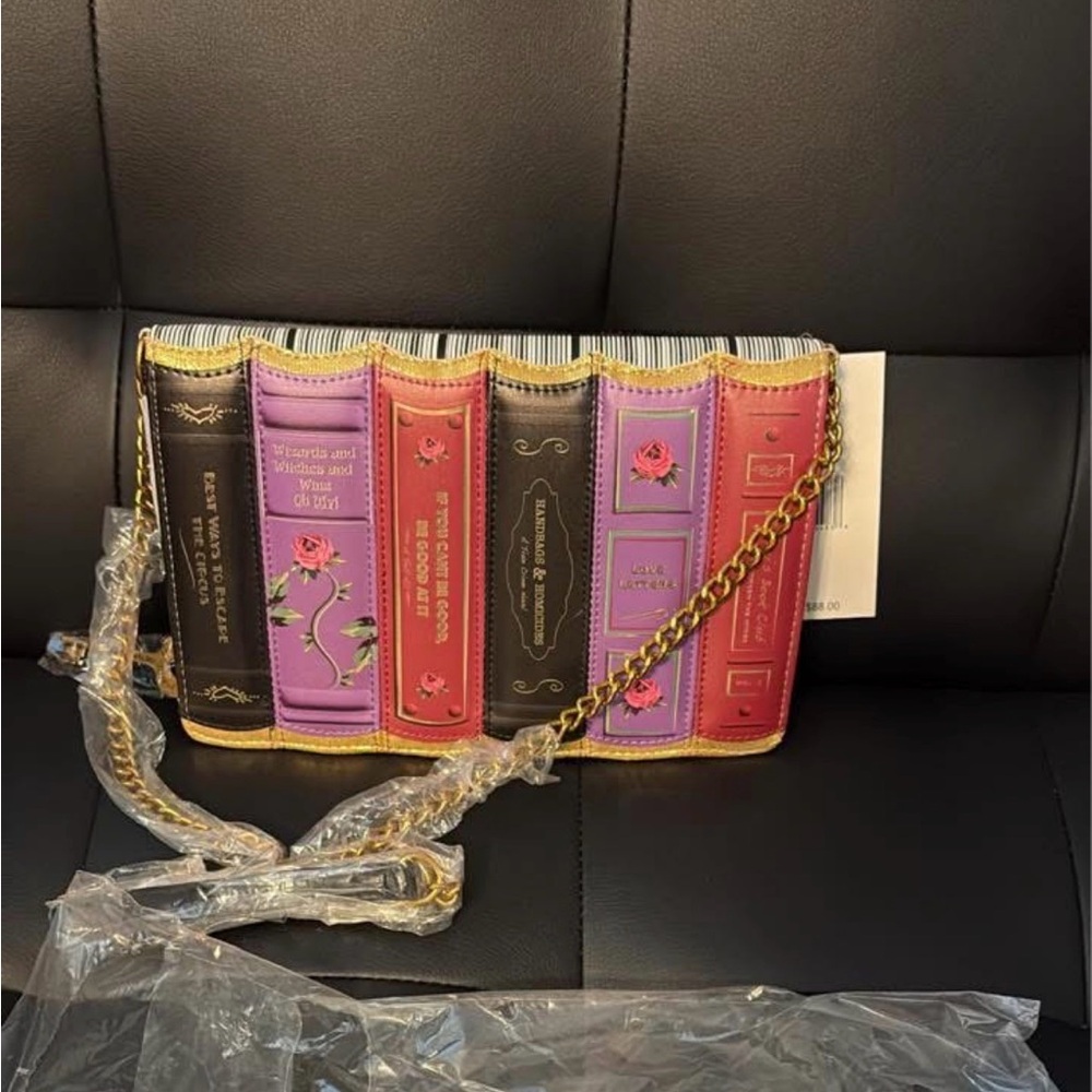 NWT Betsey Johnson Book Club Crossbody Bag